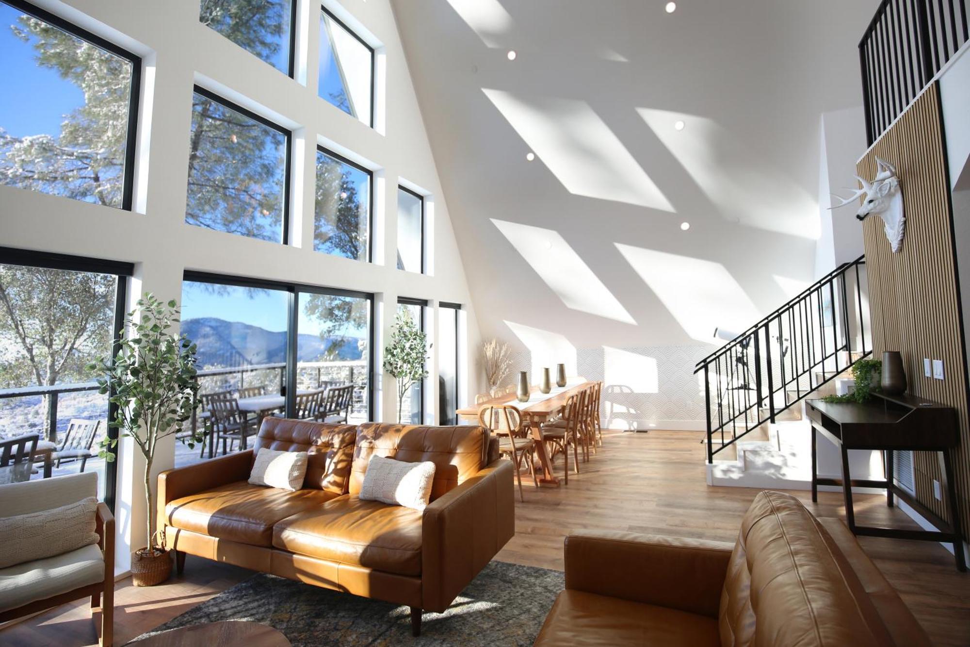 فيلا High End A-Frame - Hot Tub - Awesome Views - Yosemite - Electric Vehicle Friendly - Sleeps 10 آوكهيرست المظهر الخارجي الصورة