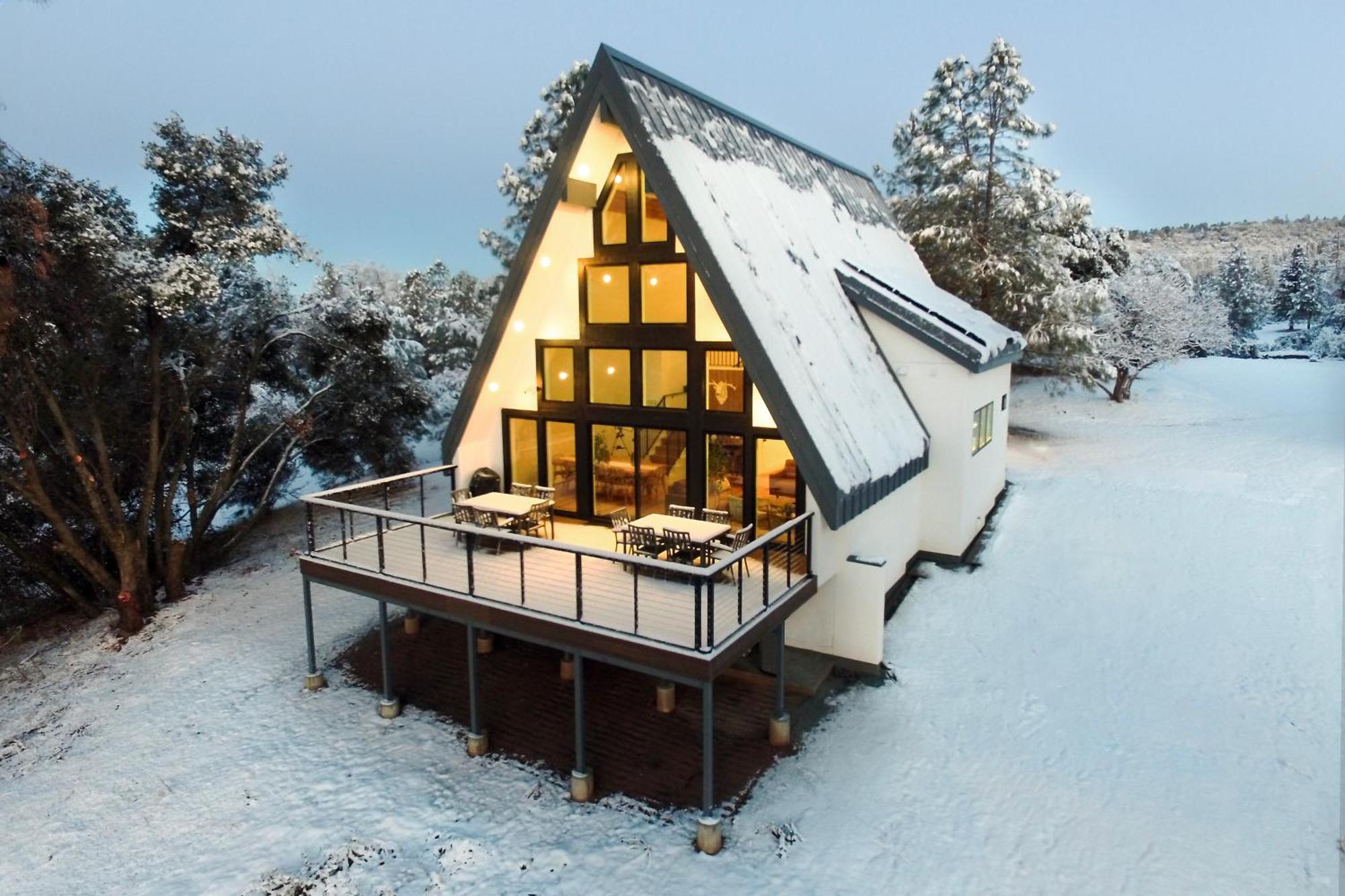 فيلا High End A-Frame - Hot Tub - Awesome Views - Yosemite - Electric Vehicle Friendly - Sleeps 10 آوكهيرست المظهر الخارجي الصورة